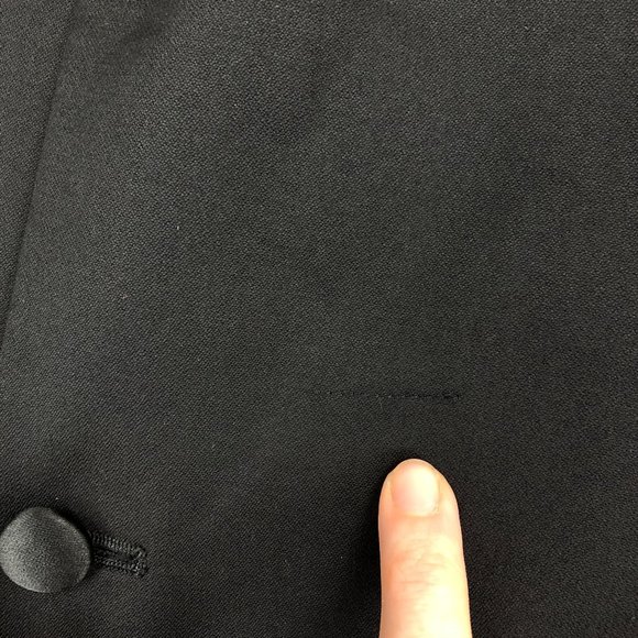 Joseph Abboud Men's Size 43L Black 100% Wool Two-Button Notch Tuxedo Jacket Coat - Picture 5 of 11